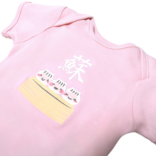 Load image into Gallery viewer, Ganas Kids - So Shrimp Dumpling Short Sleeve Bodysuit - Chalk Pink