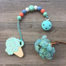 Load image into Gallery viewer, Little Caleb - Personalized Ice-Cream Teether - Mint