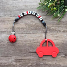 Load image into Gallery viewer, Little Caleb - Personalised Car Teether - Red