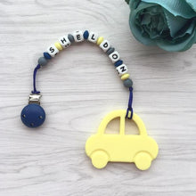 Load image into Gallery viewer, Little Caleb - Personalised Car Teether - Yellow