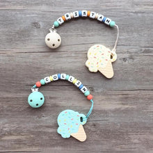 Load image into Gallery viewer, Little Caleb - Personalised Ice-Cream Teether - Vanilla