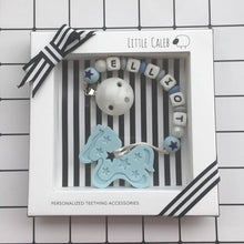 Load image into Gallery viewer, Little Caleb - Personalised Pony Teether - Blue