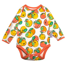 Load image into Gallery viewer, Ganas Kids - Lucky Little Mandarin Long Sleeve Bodysuit