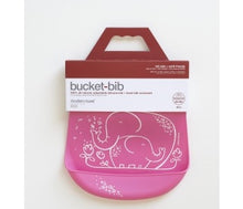 Load image into Gallery viewer, Modern Twist - Bucket Bib - Elephant Hugs - Pink