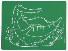 Load image into Gallery viewer, Modern Twist - Meal Mat - Crocodile Cuddles - Green
